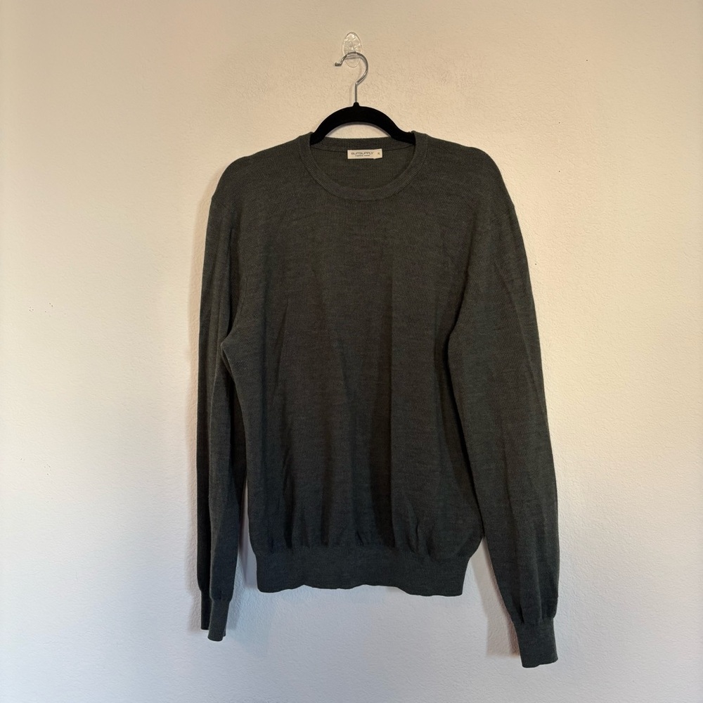 SuitSupply Mens Merino Wool Crew Neck Sweater